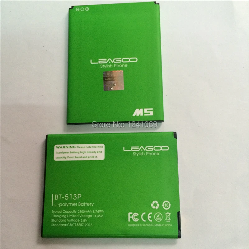 

Mobile phone battery LEAGOO BT-513P 2300mAh M5 5.0INCH MTK6580A Long standby time High capacit LEAGOO Mobile Accessories