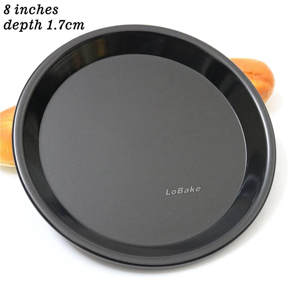High quality 8 inches 1.7cm depth nonstick aluminium shallow round