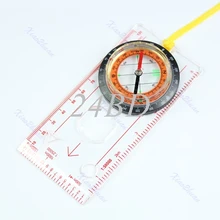 Опорная пластина линейка карта компас со шкалой скаутов Кемпинг Пешие Прогулки S27