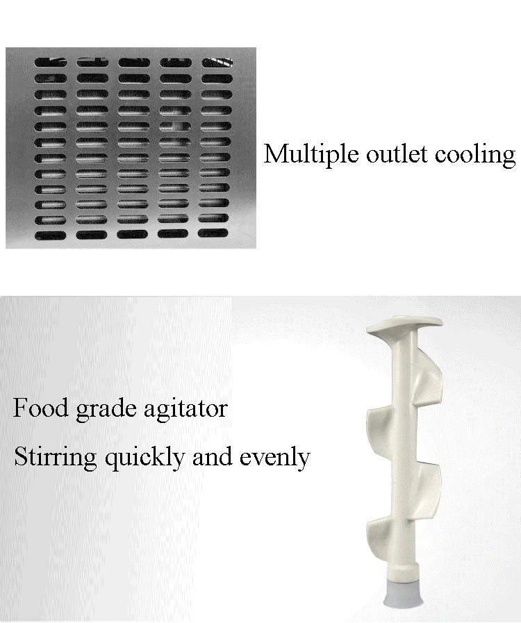 Коммерческая настольная машина для мягкого мороженого, маленькая машина для мороженого из нержавеющей стали, машина для мягкого мороженого, 18 л/ч, 220 В