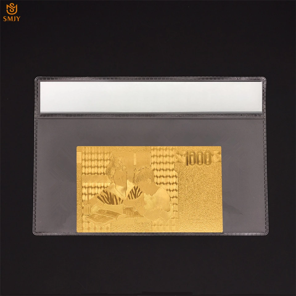 Со скидкой Код золото 999 итальянский банкнот 1000 Lira банкнот в 24 К золото Money Collection с COA Frame