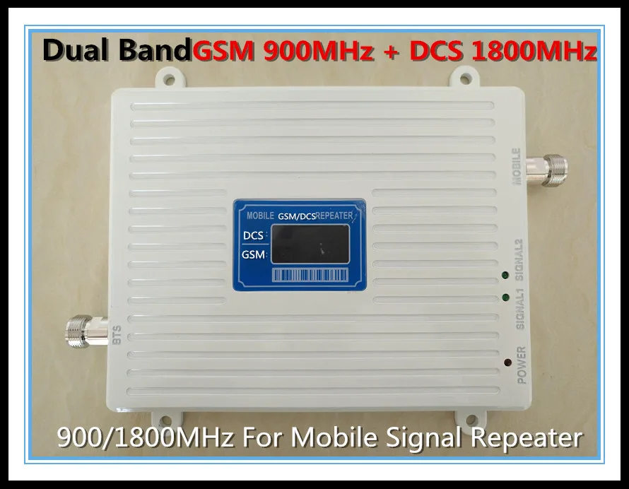 

LCD Display GSM 4G Mobile Phone Cellular Signal Repeater GSM DCS Dual Band 2G 4G 900 1800MHz Cell Phone Signal Booster Amplifier