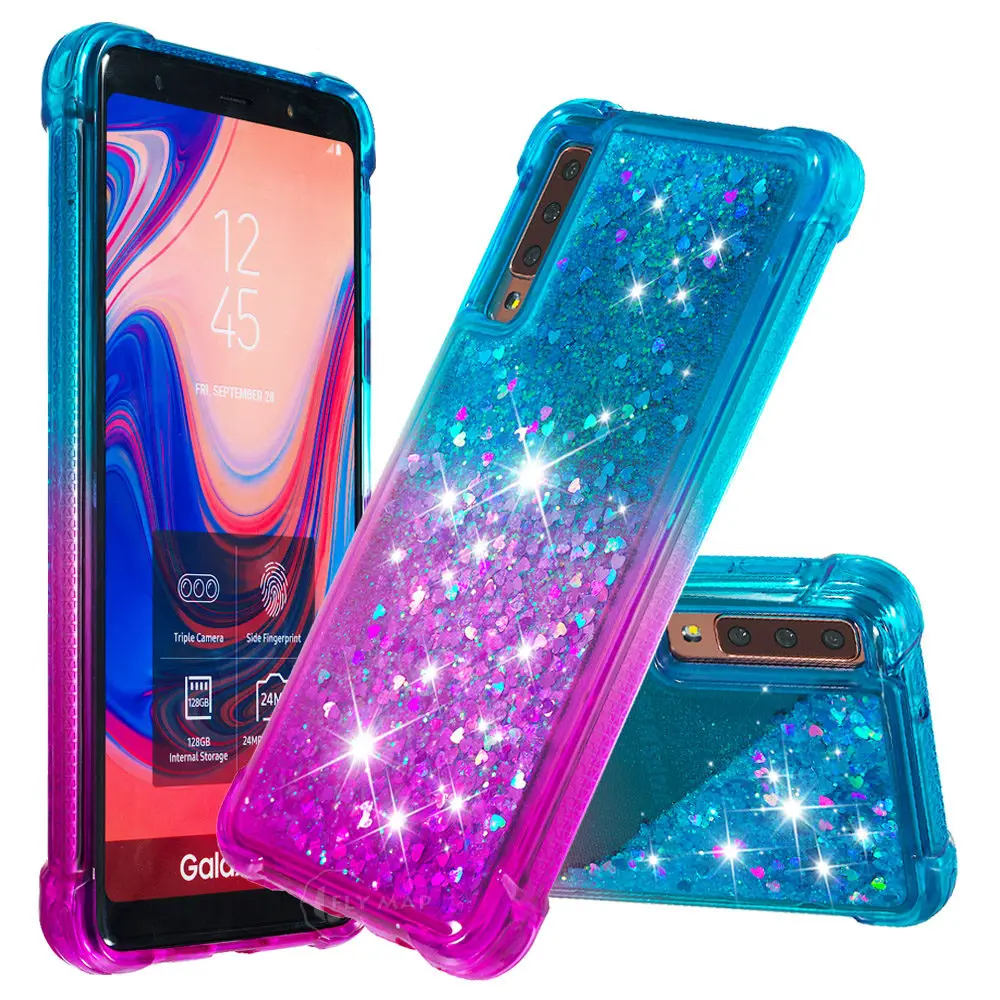 Quicksand Case for Samsung Galaxy A7 2018 7A SM A750F A750F/DS A750FN Shell Phone Protector Cover Capa SM-A750FN SM-A750F |