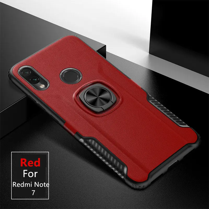 

For Xiaomi Redmi Note 7 case Magnetic Ring Armor Stand Shockproof Back Cover For Redmi Note 7 pro Car Holder Coque Shell Fundas