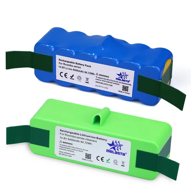 6.4Ah 14.8V Li ion Battery for iRobot Roomba 500 600 700 800 Series 510