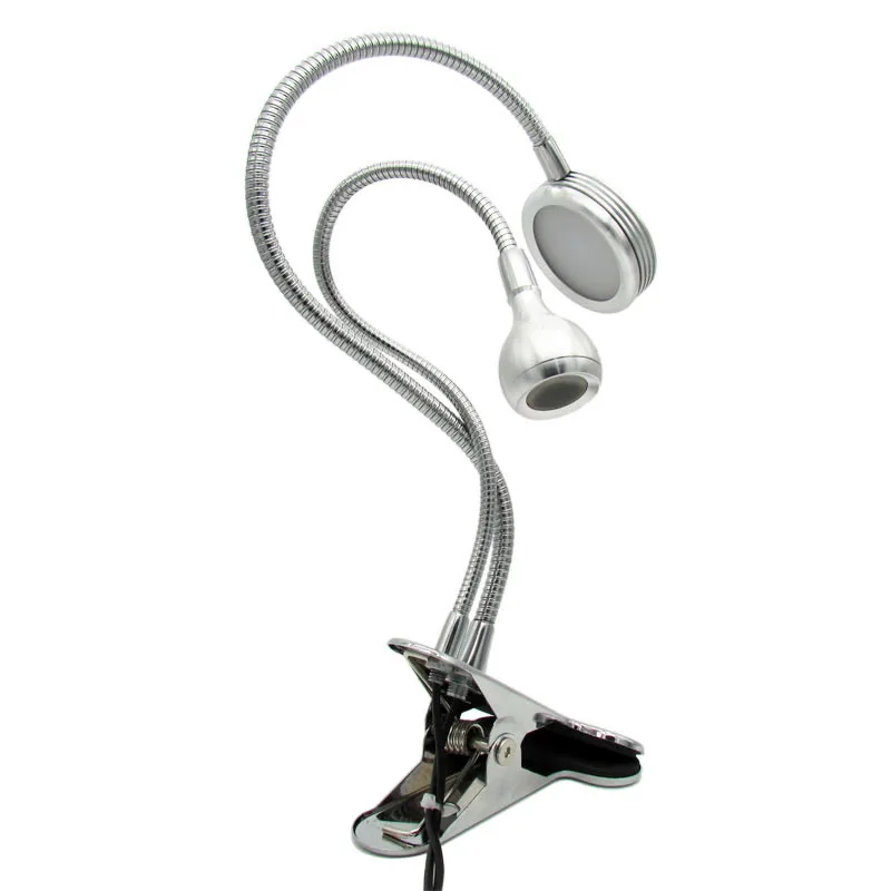 

2 in 1 clip table lamp design USB adjustable table lamp eyebrow tattoo beauty nail makeup fishing repair lamp
