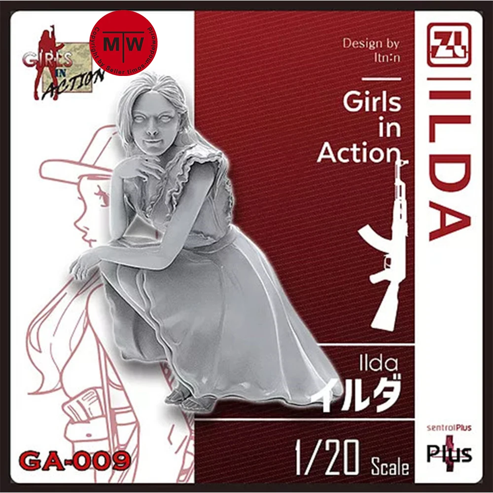 

ZLPLA Genuine 1/20 Scale Resin Figure Girls in Action ILDA Assembly Model Kit Unpainted GA-009