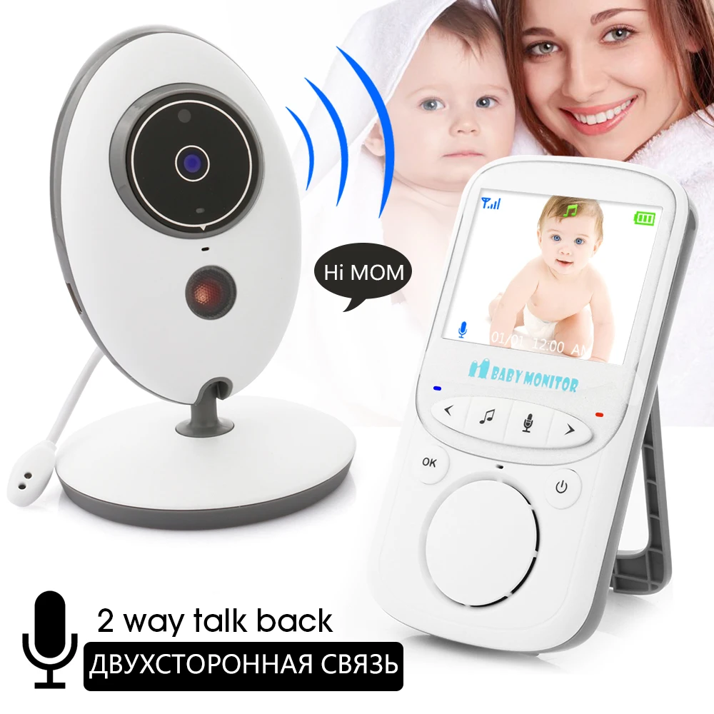 2.4GHZ Wireless Digital Video Baby Monitor Talk Night Vision Camera Temperature