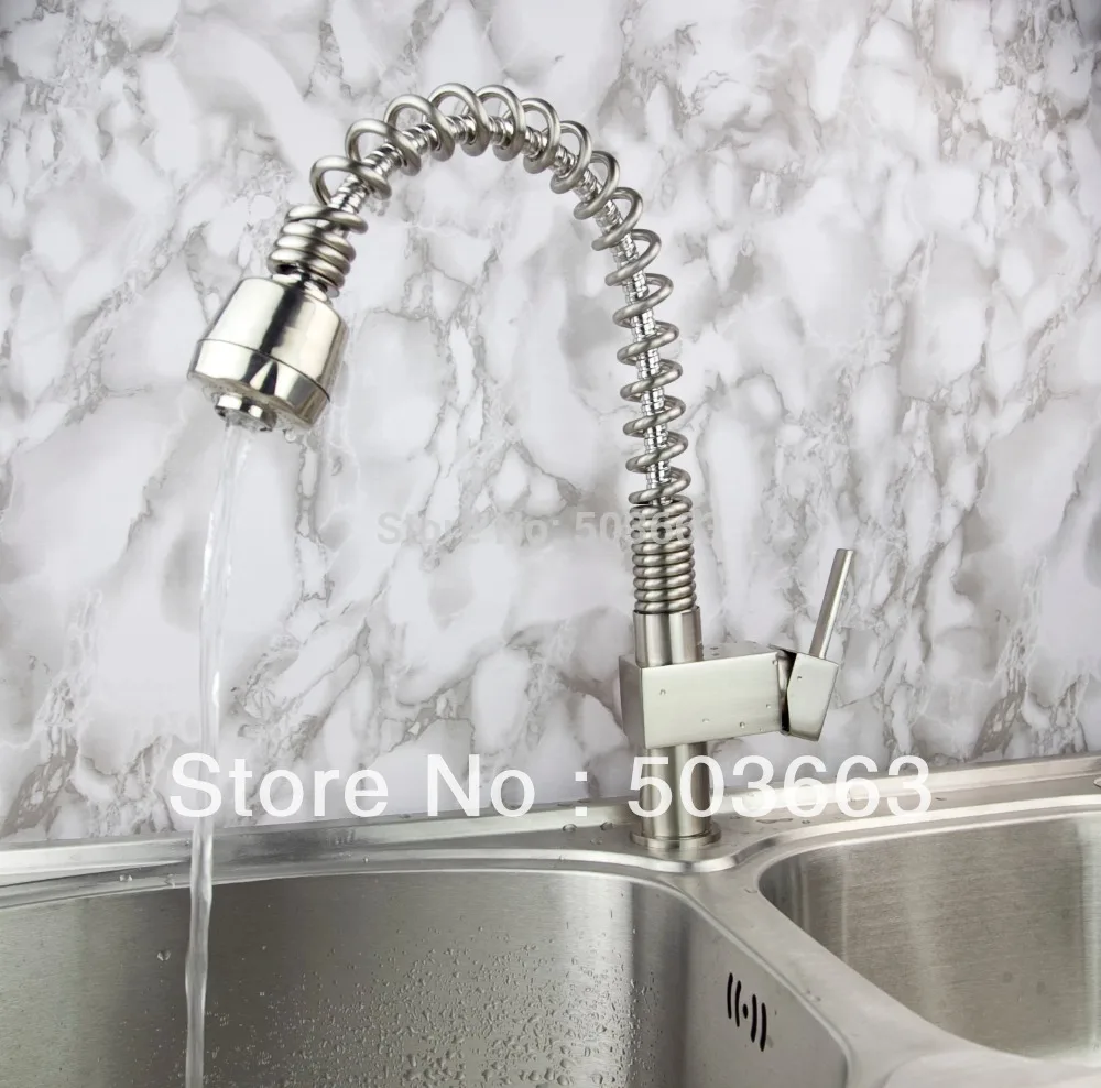 

Nickel Brushed Wholesale Kitchen Basin Sink Pull Out and Swivel Faucet Vanity Faucet Mixer Tap Crane S-181 Mixer Tap Faucet