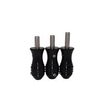 Black Tattoo Grips 5Pcs Aluminum Professional Eyebrow Eyeline Lip Permanent Makeup Microblading Tattoo Supply Machine Gun professional top end eyebrow lip eyeline permanent makeup tattoo machine pen kit digital power supply needles for body art