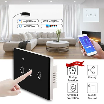 

New Smart Home WiFi Electric Touch Blinds Curtain Switch Ewelink APP Voice Control by Alexa Echo for Mechanical Limit Blinds