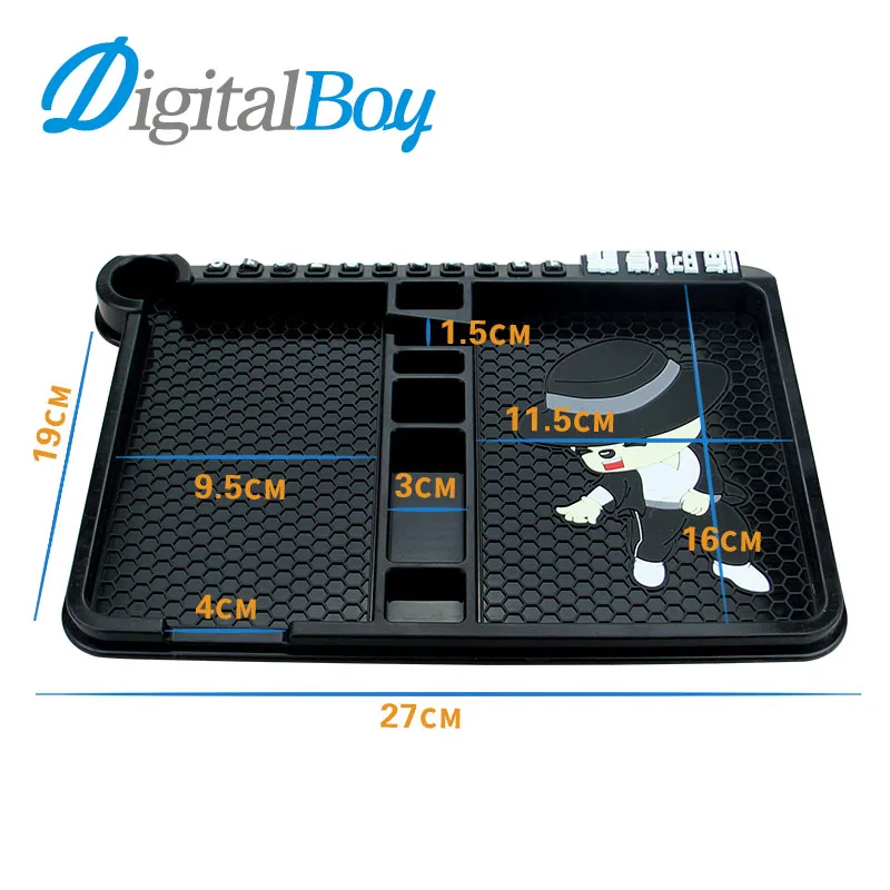 

Digitalboy Universal Car Silicone Anti Slip Pad Phone Holder Stand Non-slip Frame Dashboard Mat for iphone Car Accessories key