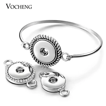 

10pcs/lot Vocheng Snap Button Charms Convertible Bangle Interchangeable DIY Jewelry NN-252*10 Free Shipping