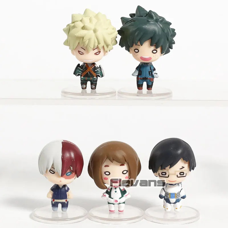 Мой герой фигура академии талисман NITOTAN набор 5 Deku Bakugo Shoto Ochako Tenya|Игровые фигурки и