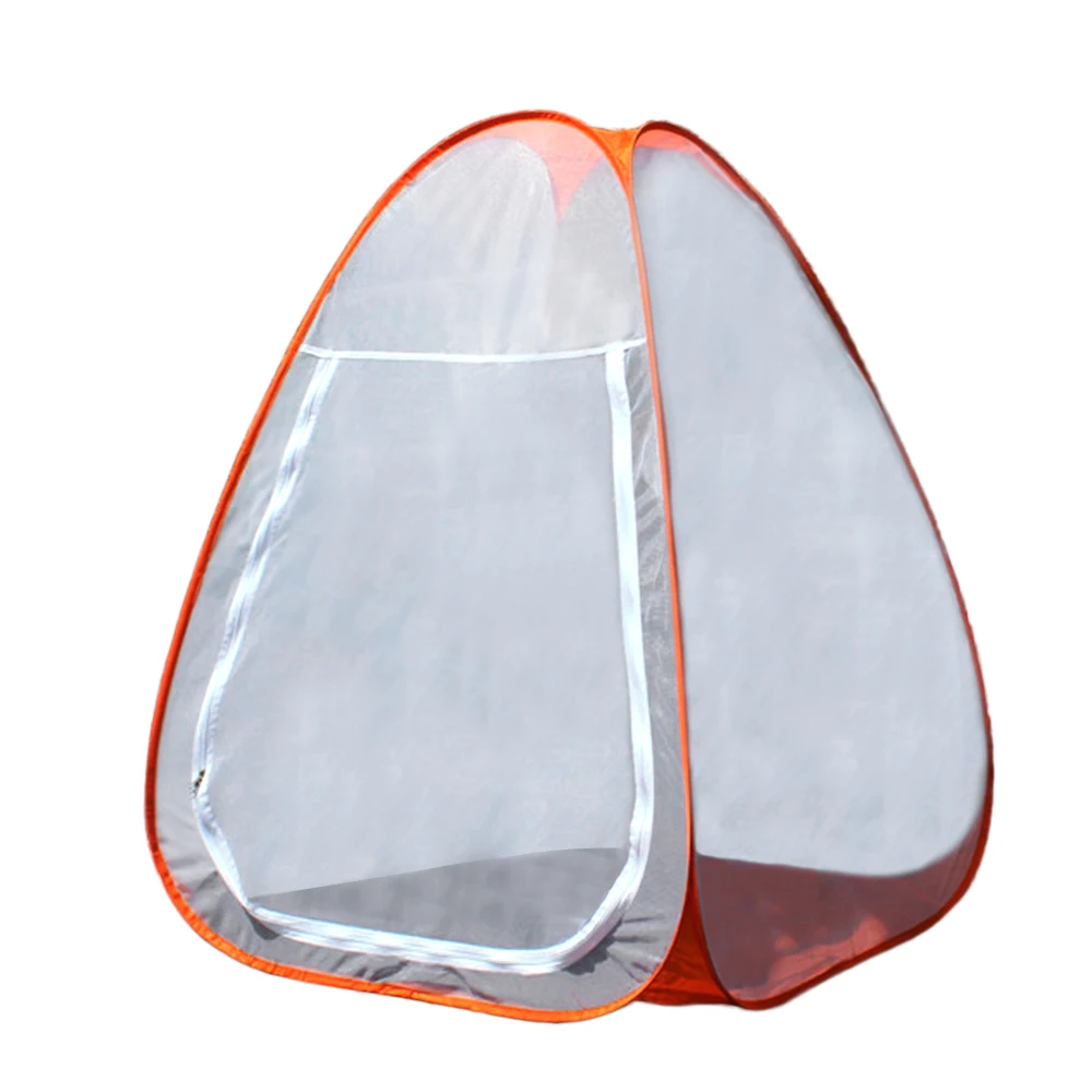 Буддистская медитация палатка Одиночная москитная сетка заушники сидячая отдельно стоящая палатка кабана быстрая Складная кемпинговая палатка - Цвет: Оранжевый