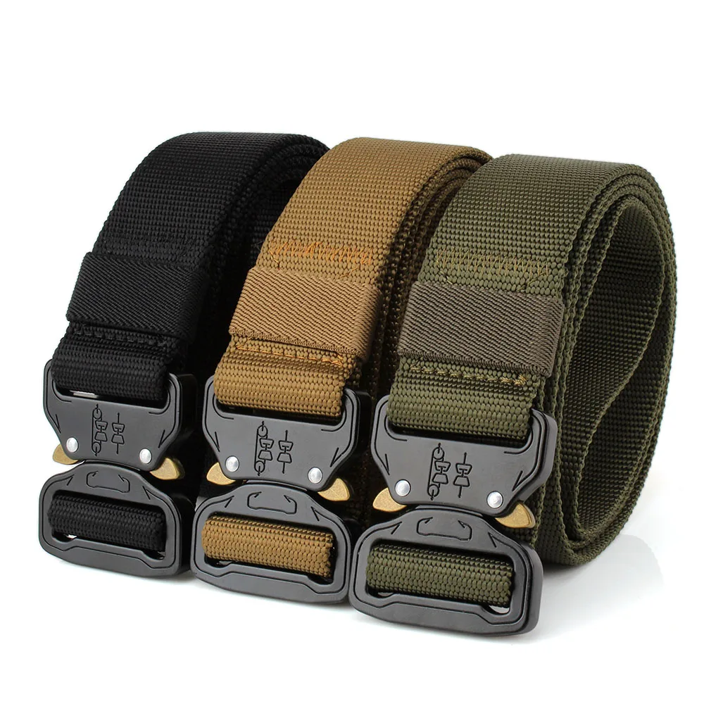 

Lixada Tactical Belts Heavy Duty Waist Belt Adjustable Nylon Belts Waist Belt Hunting Training Accessories with Metal Buckle