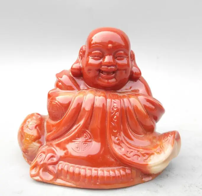 Китайская счастливая статуя Будды Shoushan stone maitreya|Статуи и скульптуры| |