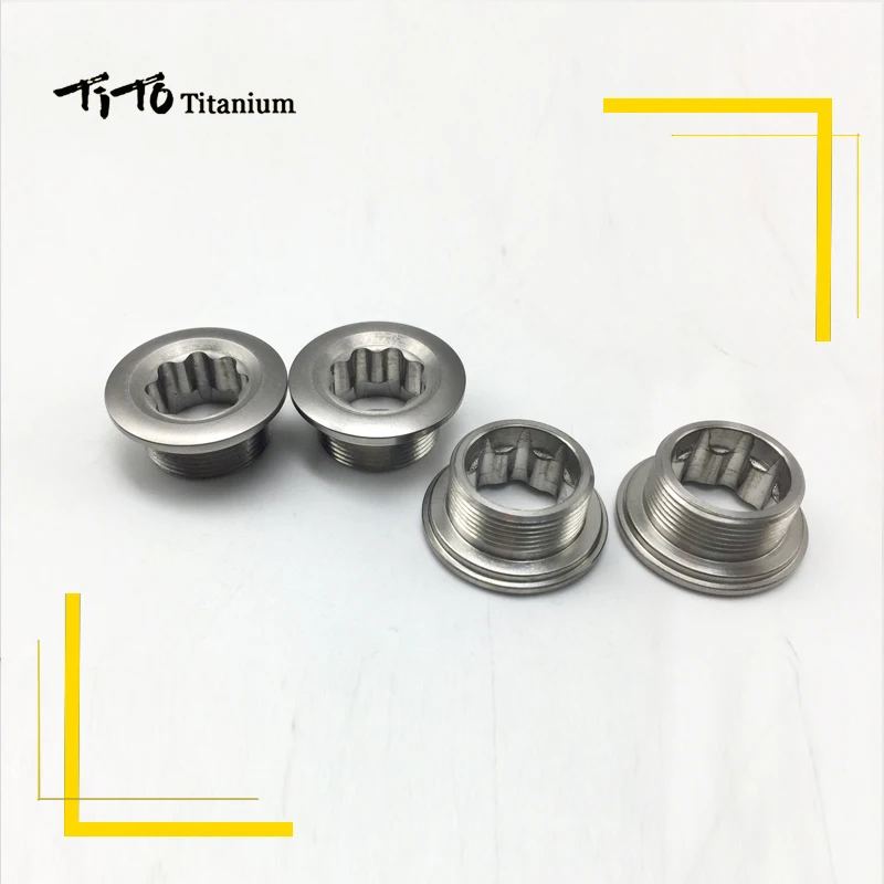 تيتو titanium دراجة بسبائك كرنك غطاء M20 المسمار الدراجة crankset تحديد الذراع الترباس موضوع مع الساعد كاب دراجة أجزاء