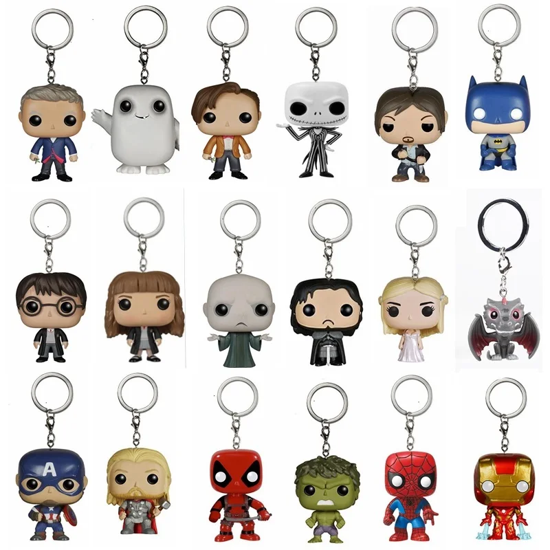 

Game of Thrones Jon snow Action Figure Toy Keychain Suicide Squad Harri Potter Series Over Watches Reaper Tracer