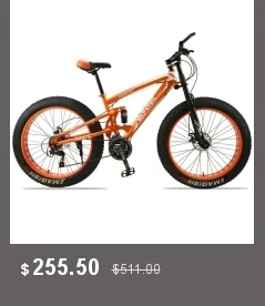 wolf's fang mountain bike 21 speed 2.0 inch bicycle Road bike Fat Bike Mechanical Disc Brake Women and children bicycles