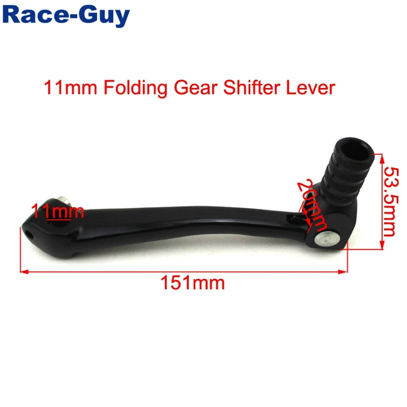 11mm Aluminum Gear Shifter Lever For Chinese Pit Dirt Bike Piranha Lifan YX DHZ 50cc 70cc 90cc 110cc 125cc 140cc 150cc 160cc