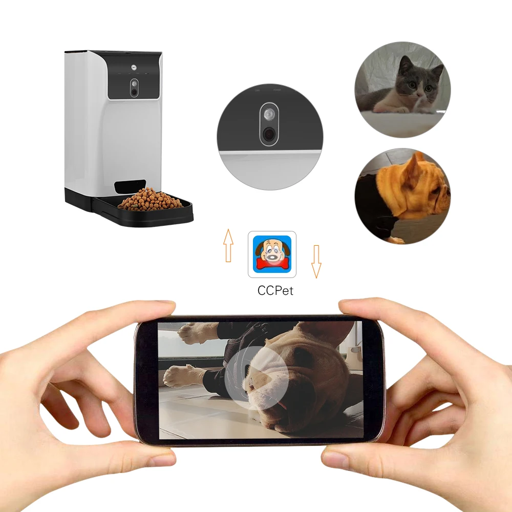 Automatic Pet Feeder Cat/Dog APP Food Dispenser with Camera Voice