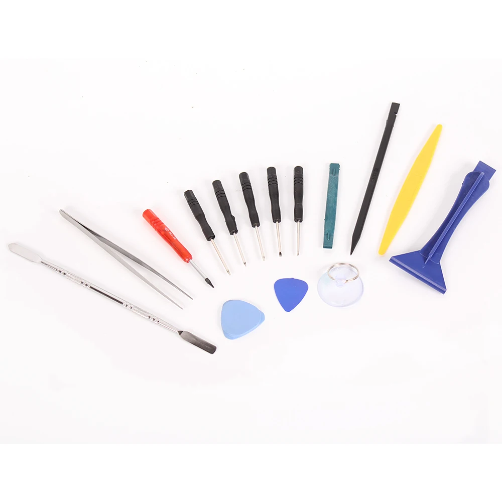 

15 in 1 Mobile Phone Repair Tools Kit Spudger Pry Opening Tool Screwdriver Set for iPhone X 8 7 6S 6 Plus Samsung Hand Tools Set