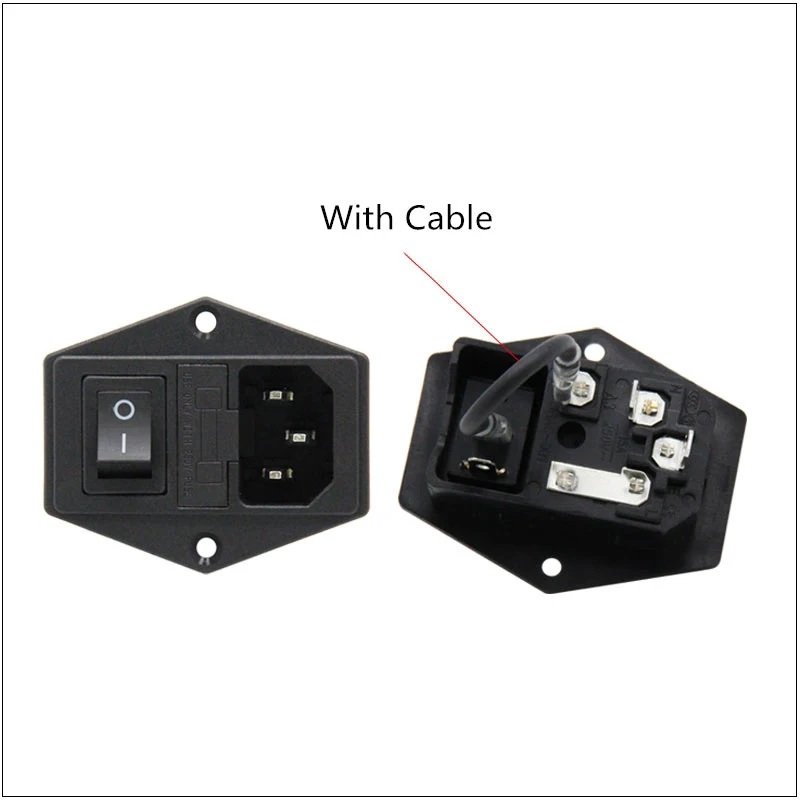 10A-250V-Power-Switch-AC-Part-For-Makerbot-For-Ultimaker-3-in-1-Fuse-Supply-Socket