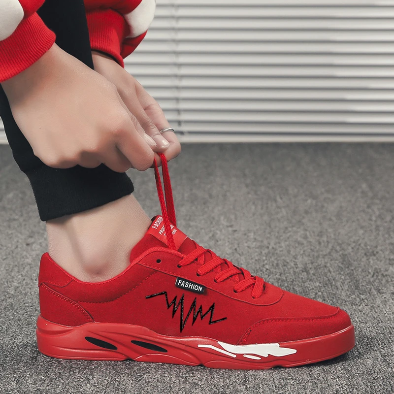 

2019 Plus Size 39-44 Solid Men Sneakers Platform Shoes Breathable Mesh Male Shoes Cool Walking Men Casual Vulcanized Shoes