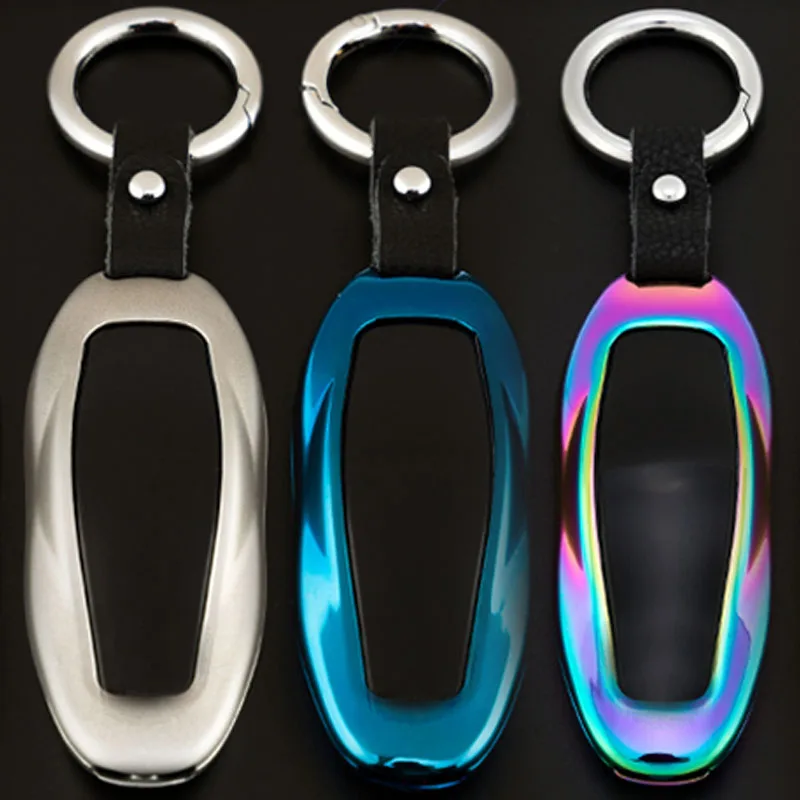 

Zinc Alloy Car Key Case Cover Keychain Key Ring Key Shell For Tesla MODEL 3 MODEL S 75D 100D P100D MODEL X 75D 100D P100D