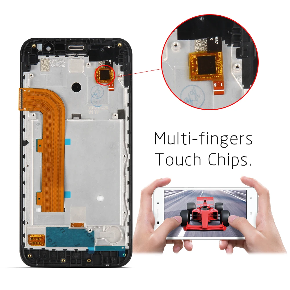ЖК дисплей с сенсорным экраном и дигитайзером в сборе для ASUS Zenfone Go ZB500KL X00AD