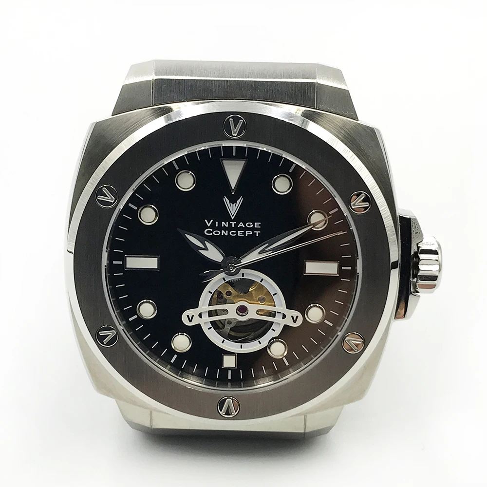 Винтажная концепция высококачественные автоматические часы 100 м водонепроницаемость сапфировое стекло 90S5 мужские наручные часы из нержавеющей стали
