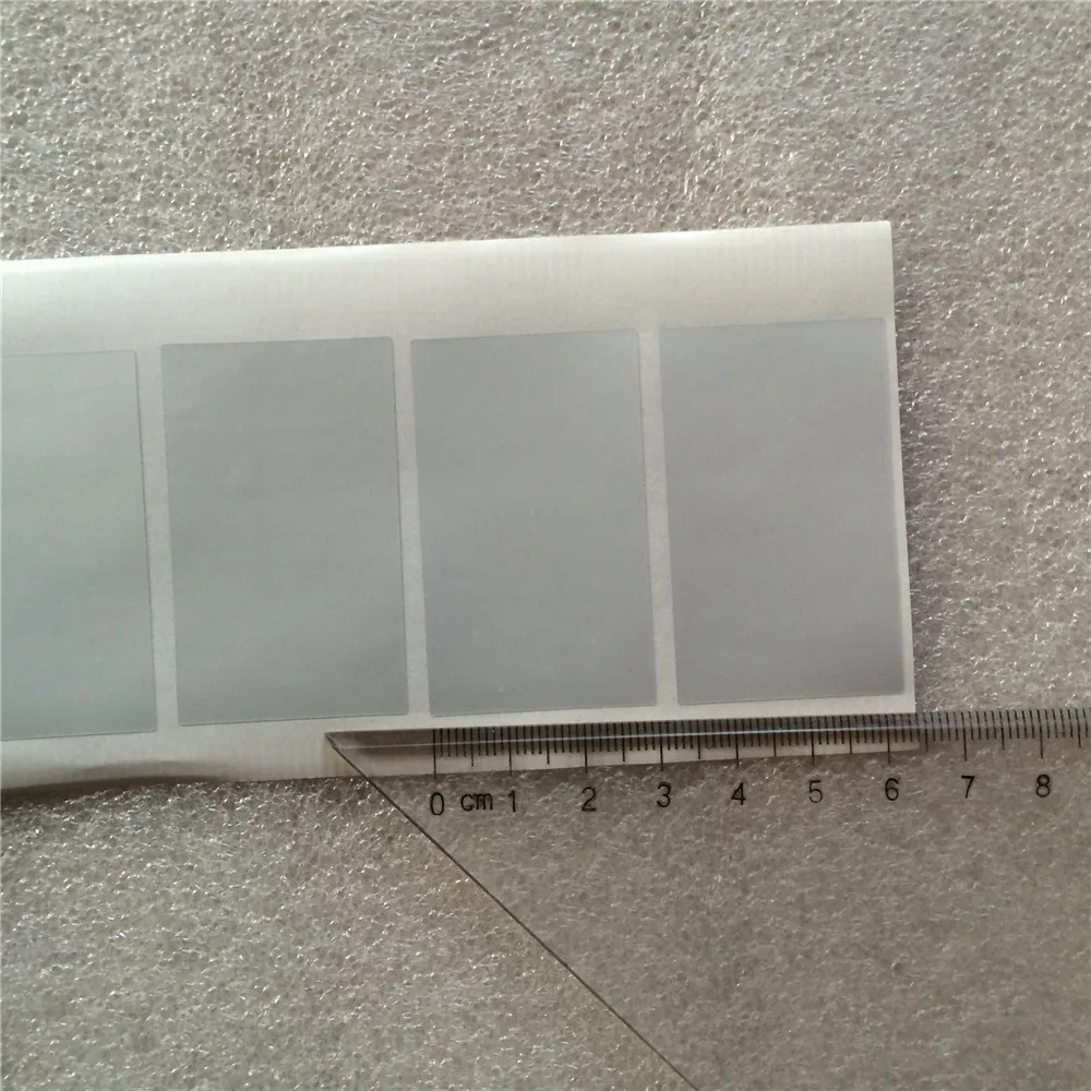 1000pcs 50x30mm 개인화 된 브랜드 자기 접착제 실버 애완 동물 보안 레이블 상자 카 톤 가방 포장 테이프 인감 Void 열기