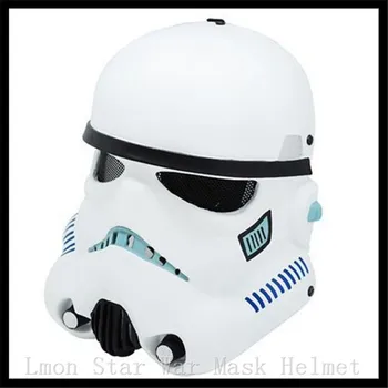 

Top Grade New Halloween mask helmet Star Wars Trooper white soldiers Empire warrior Darth Vader mask COS mask helmet of soldiers