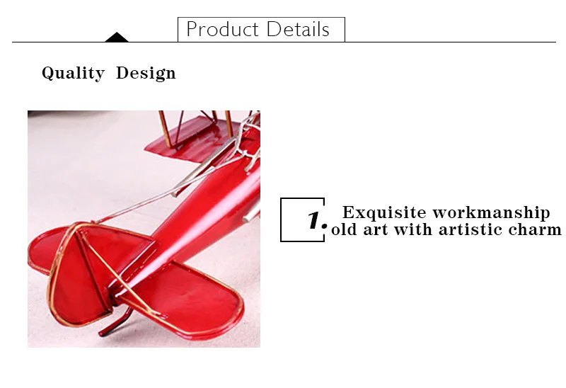 Винтажный металлический самолет украшения для дома модель самолета игрушки для детский самолет Миниатюрные модели ретро креативный домашний декор