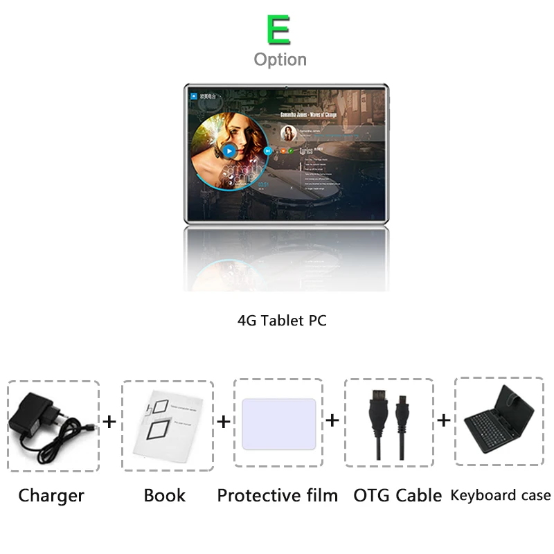 Планшеты 10,1 дюймов Android 8,0 Восьмиядерный ОЗУ 6 Гб ПЗУ 64 Гб 3g/4G LTE двойная sim-карта для планшета ПК 1280*800 ips wifi gps Bluetooth+ подарок - Комплект: Комплект 5