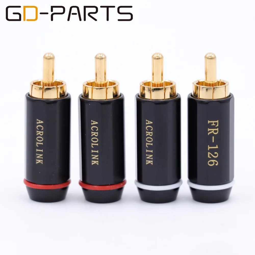 

GD-PARTS Gold Plated 3.5mm Male RCA Plug Connector Adapter for CD Player AMP TV Audio Video Terminal Solder Free