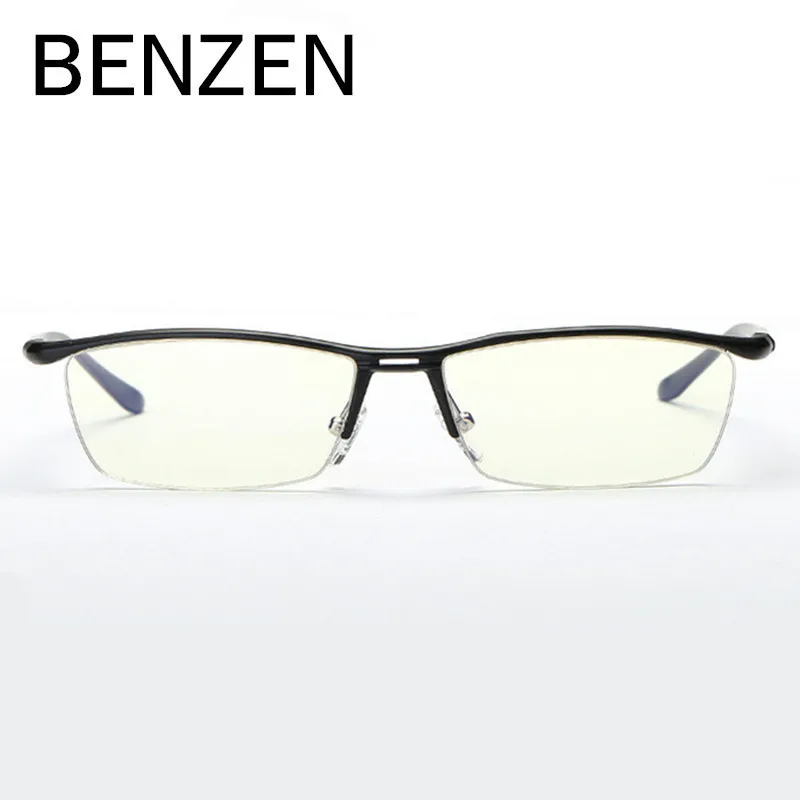 BENZEN очки для компьютера, анти-Синие лучи, очки для чтения, полуоправа, очки для компьютера, телевизора, игровые очки, чехол 5118