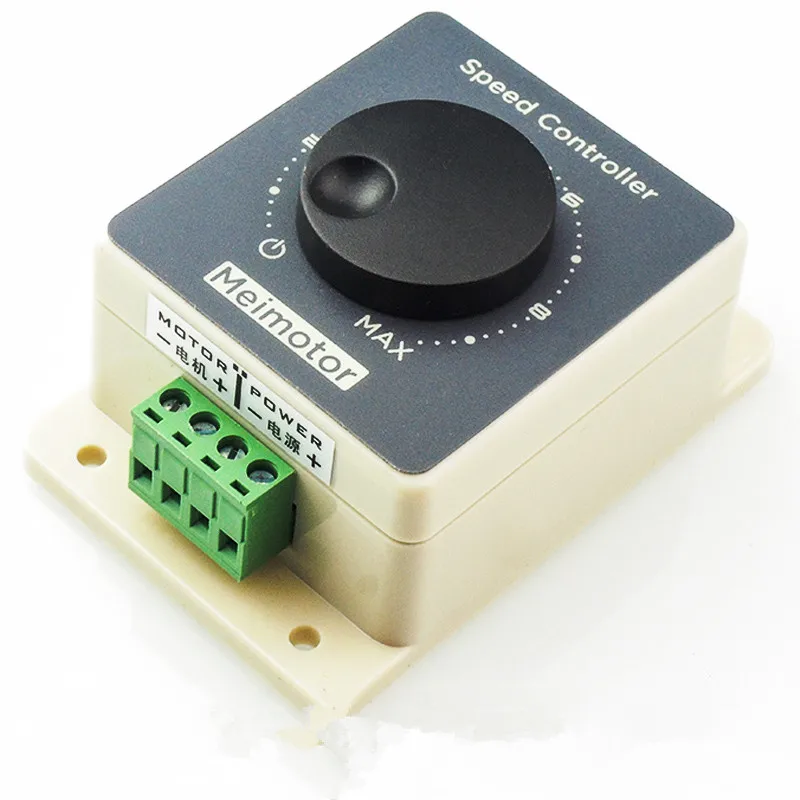 

1PCS PWM DC Motor Speed Controller DC10-60V 25kHZ 10A 5-100% Speed Range 8mm