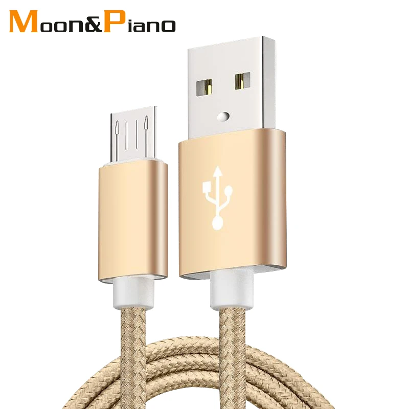 

1m 1.5m 2m 5V2A Nylon Data Cable Fast Micro USB Charging For Data Transmission Cables Android Type-c iOS System For Mobile Phone