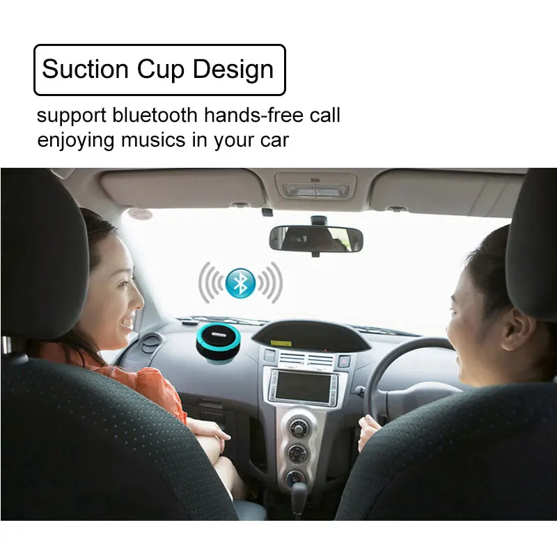 Portable Outdoor Wireless Bluetooth Speaker C6 Waterproof Loudspeaker with Suction Cup Support FM TF Card for iPhone Android Phones (6)