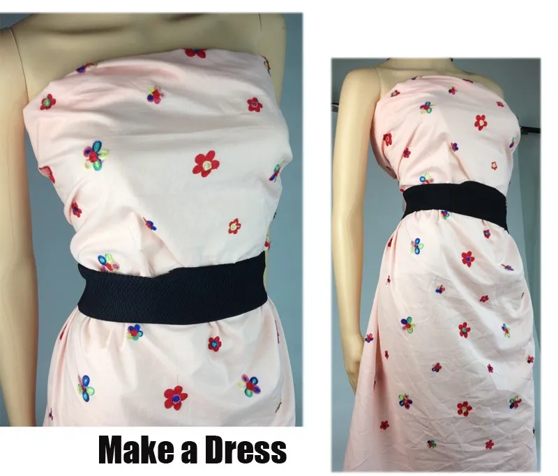 Розовое хлопковое платье для девочек, тонкая ткань с вышивкой «сделай сам», японское лоскутное шитье, ширина 145 см
