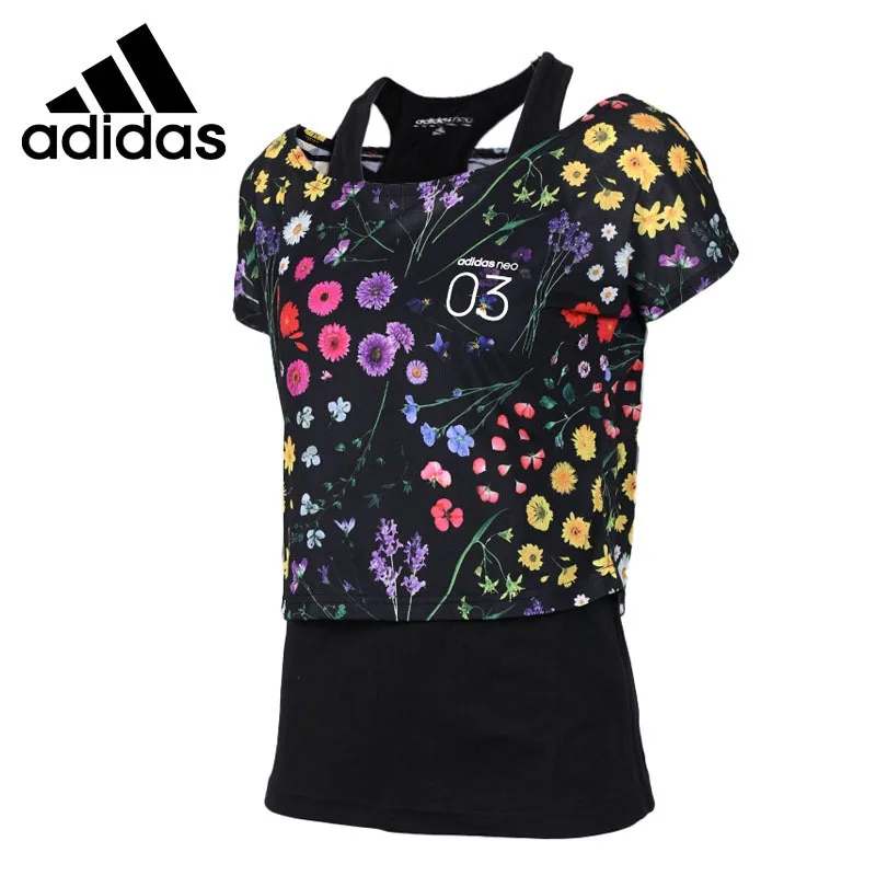 

Original New Arrival 2018 Adidas NEO Label Fav Layer Tee Women's T-shirts short sleeve Sportswear