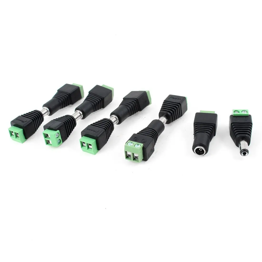 Hot Sale 10 Pcs CCTV Cameras 2 1mm x 5 5mm Female Male DC Power Plug