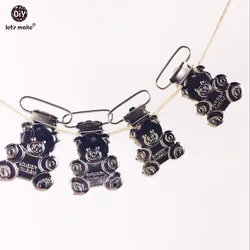 Let's make  Pacifier Clip (100pcs)Teddy Bear Suspender Clip Metal Ecofriendly DIY Crafts Accessories Clip Adapters Attachments