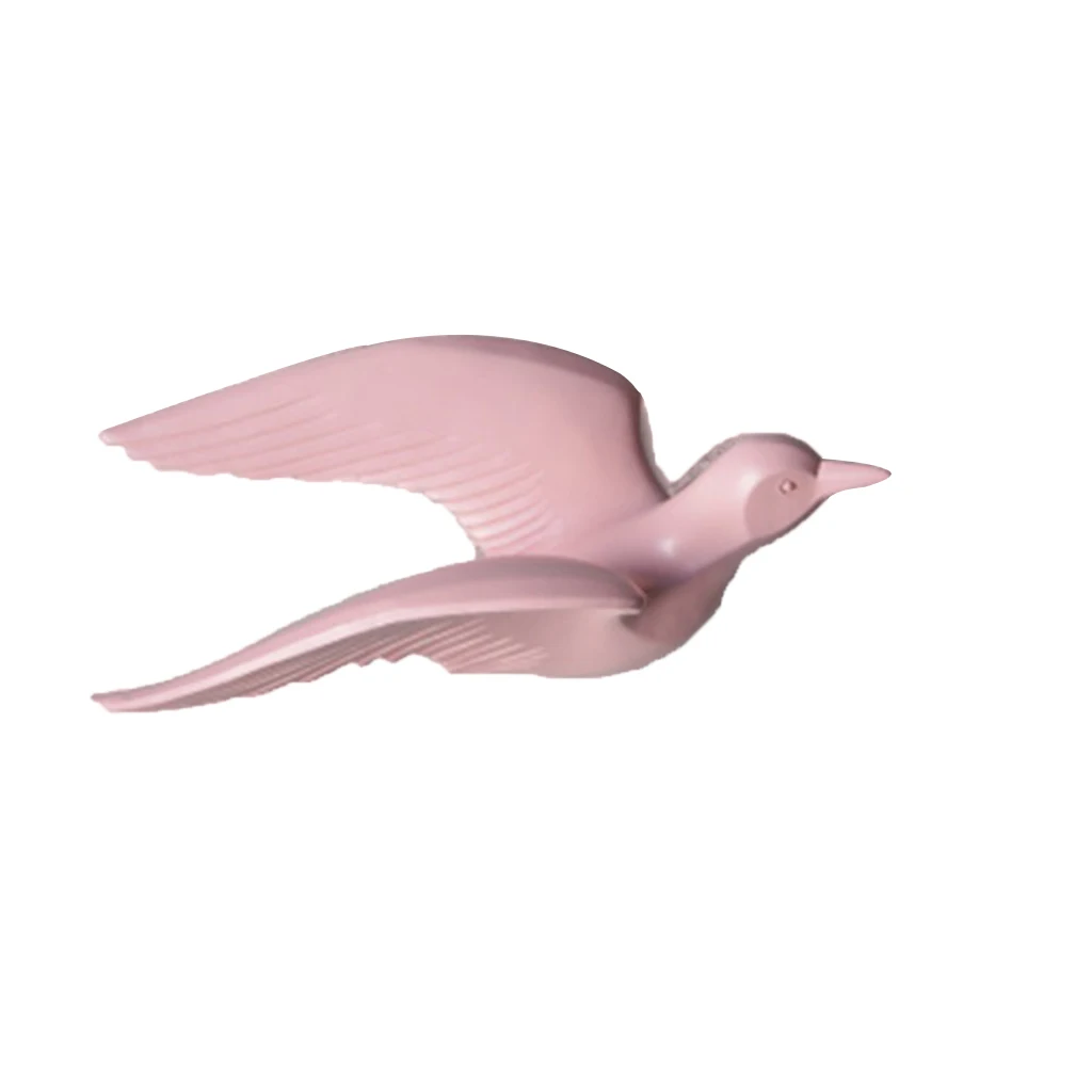 3D Resin Flying Seagull Birds Crafts Wall Art Sculpture Living Room Bedroom Wall Hanging Decoration