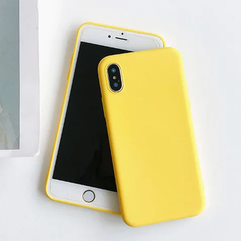 

Mustard Yellow Soft Silicon Case for Samsung Galaxy s8 s9 plus s7 s6 edge note 8 5 4 3 Phone Case Back Cover Gifts