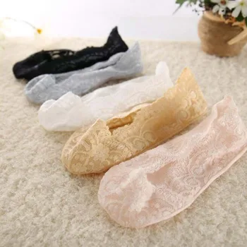 

Useful Women Invisible No Show Nonslip Loafer Lace Boat Liner Low Cut Cotton Socks New Free Shiping
