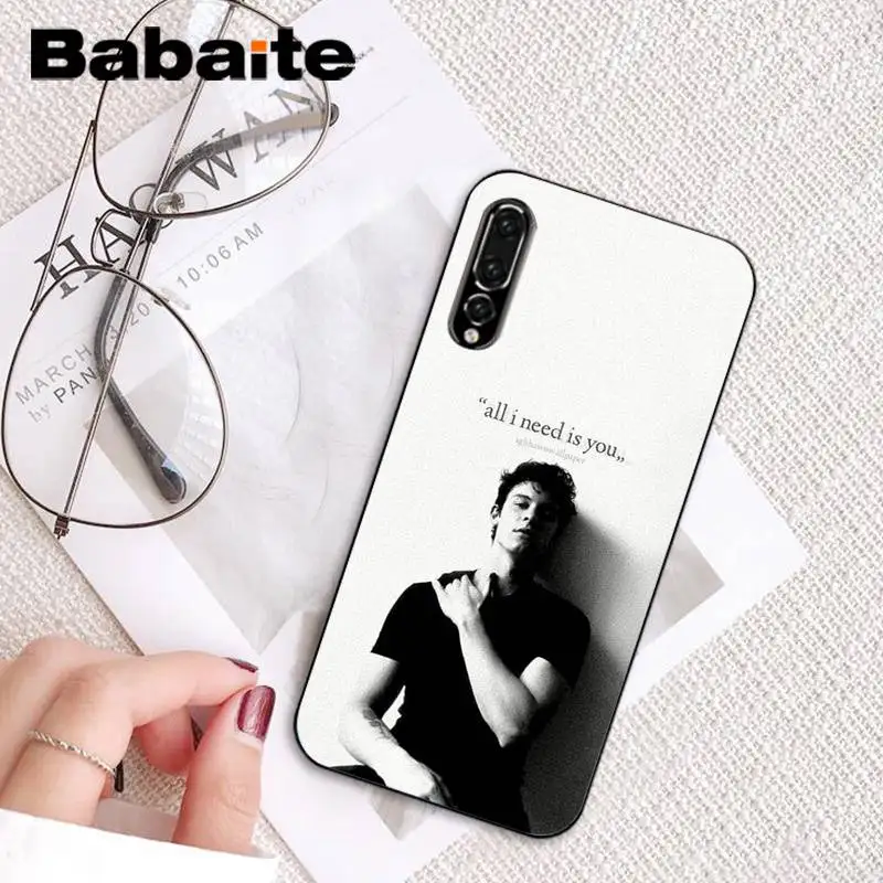 Популярный крутой чехол для телефона Babaite с цветочным принтом Шон Мендес Huawei P9 P10