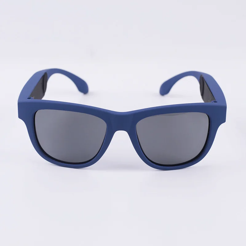 Новинка G1 Bluetooth костная проводимость гарнитура Солнцезащитные очки SmartTouch умные очки Здоровье Спорт Беспроводные наушники и микрофон - Цвет: Blue frame Black len